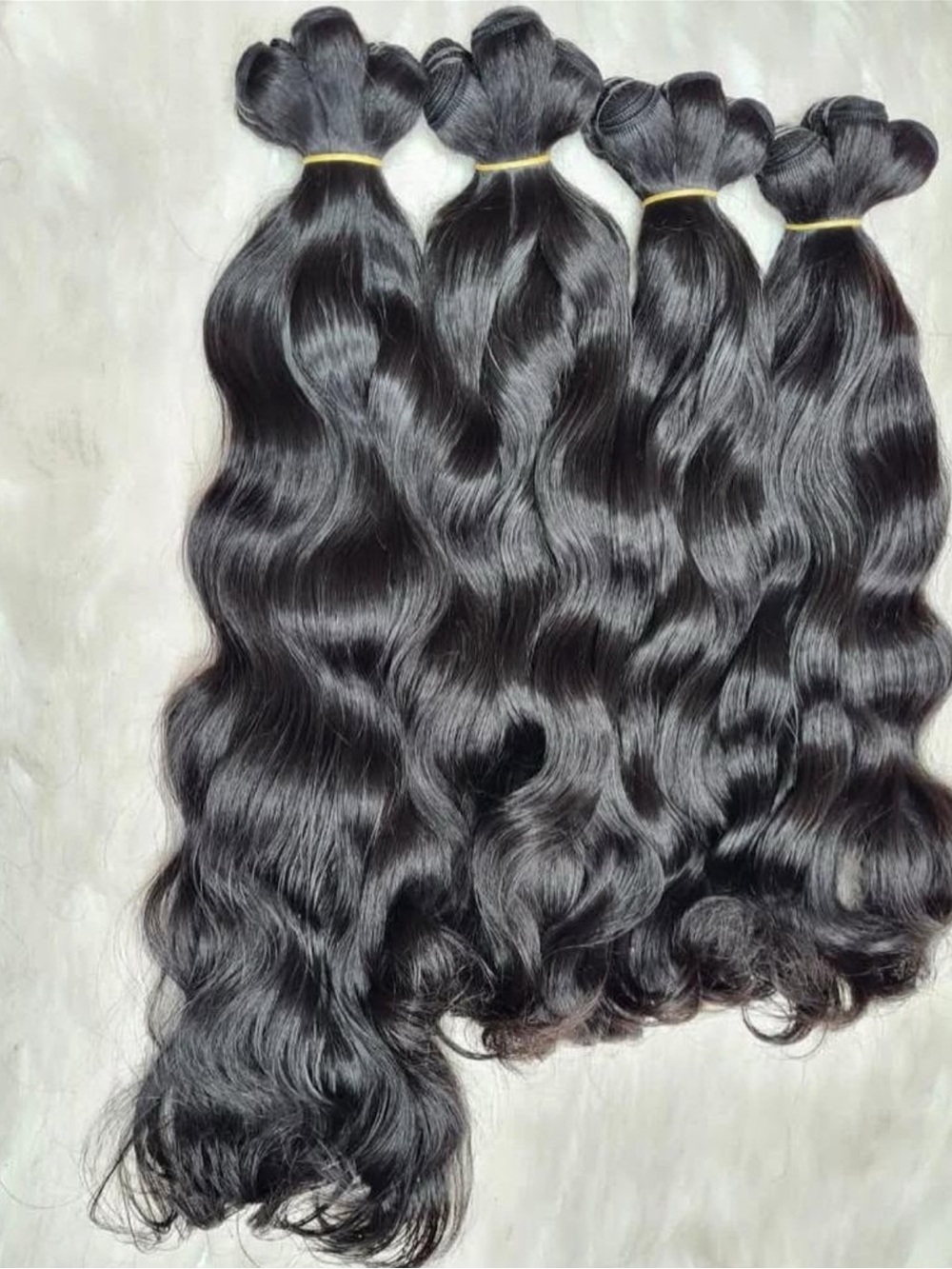 Natural Black Wavy Human Hair Bundles - Premium Women Hair
